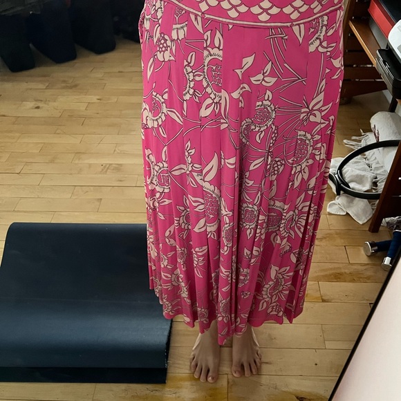 Emilio Pucci Vintage Pink Floral Skirt - Picture 10 of 11